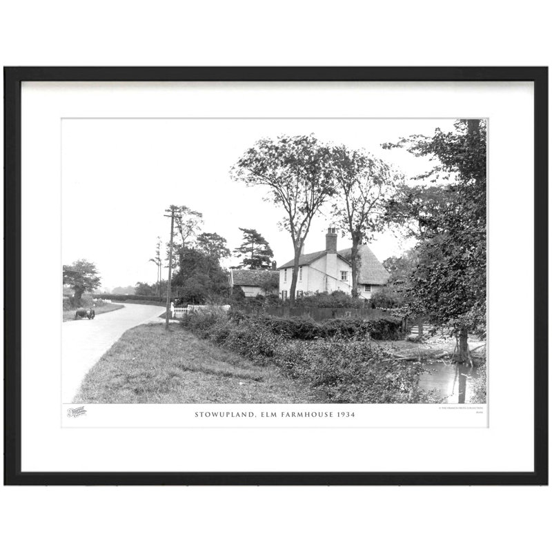 Stowupland, Elm Farmhouse 1934 by Francis Frith - Single Picture Frame Print, 28cm H x 36cm W x 2.3cm D