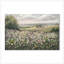 Art mural encadré, paysage rétro, prairie avec fleurs, décor de maison de campagne moderne pour la maison, 24 x 36 po