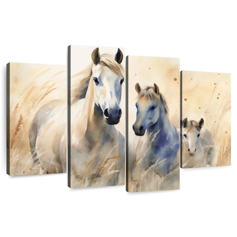 Brampt Grassland Horses, 32" H x 52" W
