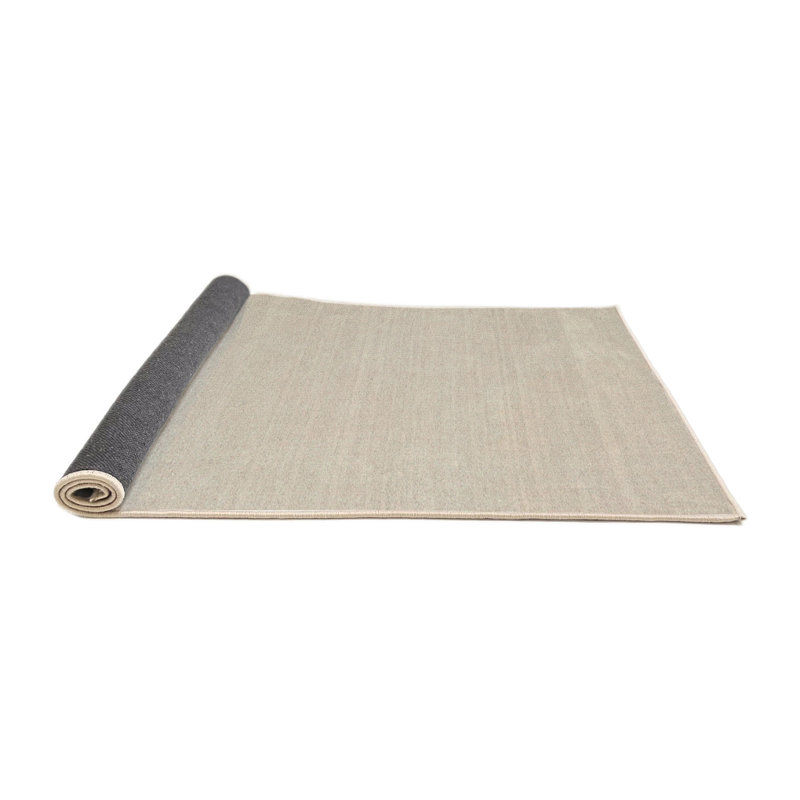 Tapis beige contemporain, Rond 7 pi x 7 pi