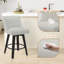 Tabouret de comptoir pivotant en bois massif Makiba de 26 po (ensemble de 1/2/4)-97710057-98270661
