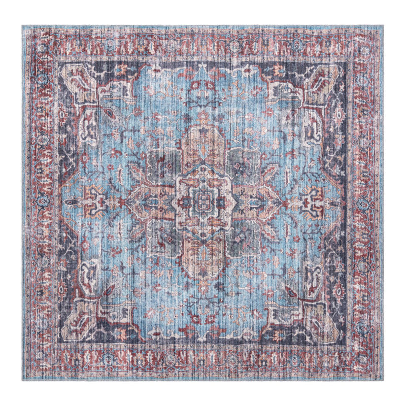 Heffington Oriental Indoor Rug, Square 7'3" x 7'3"