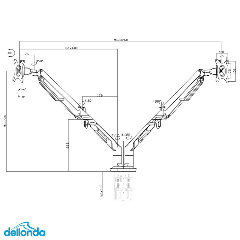 Dellonda Desktop Mount