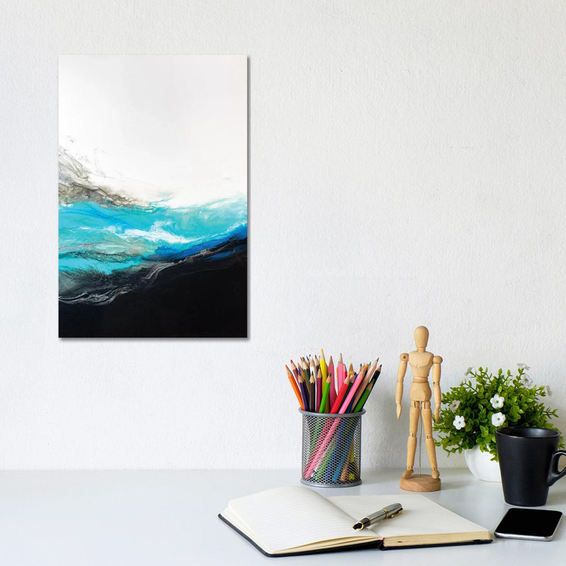 «Resounding Wave» par Spell rebond Fine Art - impression, 12" H x 8" W x0.75" D, Toile tendue, Pas de tapis