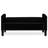 Upholstered Storage Bench With Armrest - Black Velvet Seat, Wood Frame For Living Room, Entry Ample Internal Area And Buttons Entryway Roomy Compartment-1115825709