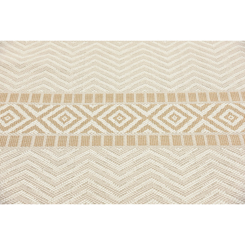 Tapis intérieur / extérieur beige Allphin, Tapis de couloir 4 pi x 82 pi