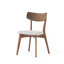 Ensemble de 2 chaises de salle à manger rembourrées Mid-Century-314819721