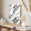 Abstrait, marbre, géode, cristaux, noir et gris, impression d'art moderne sans cadre-1775579273