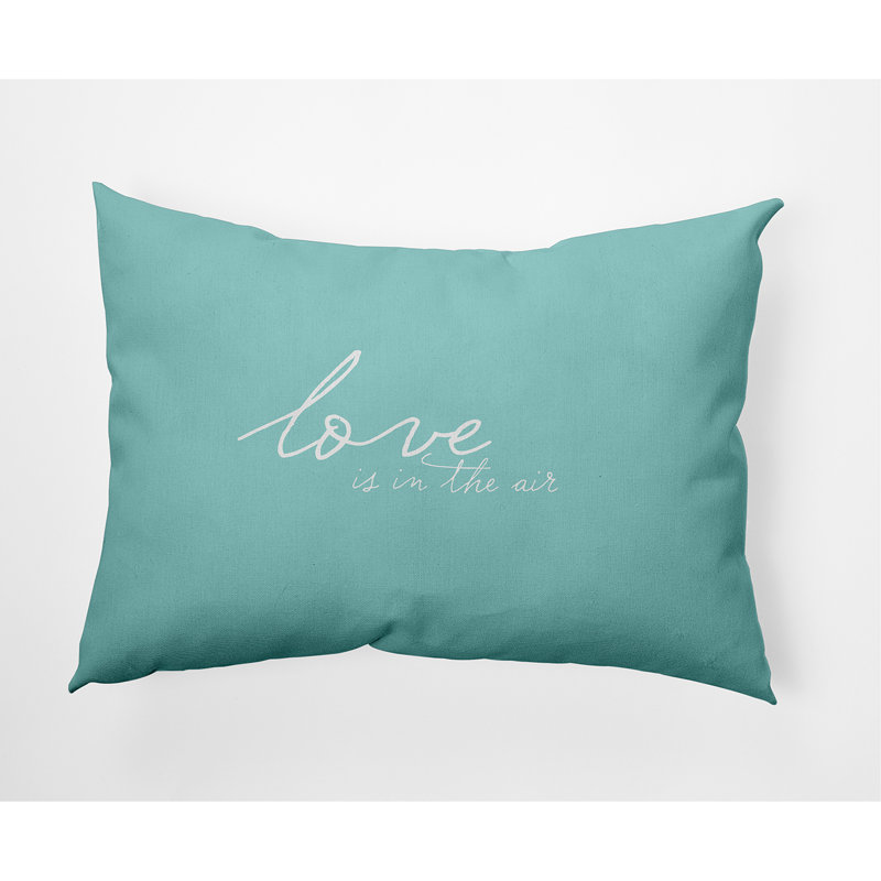 Reversible Throw Pillow, Wave Top Blue