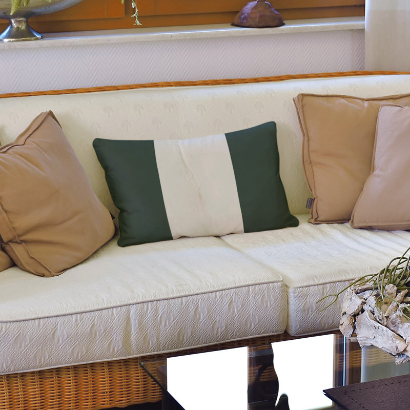 Housse de coussin lombaire Atlanta, Green Bay, Charbon / Gris