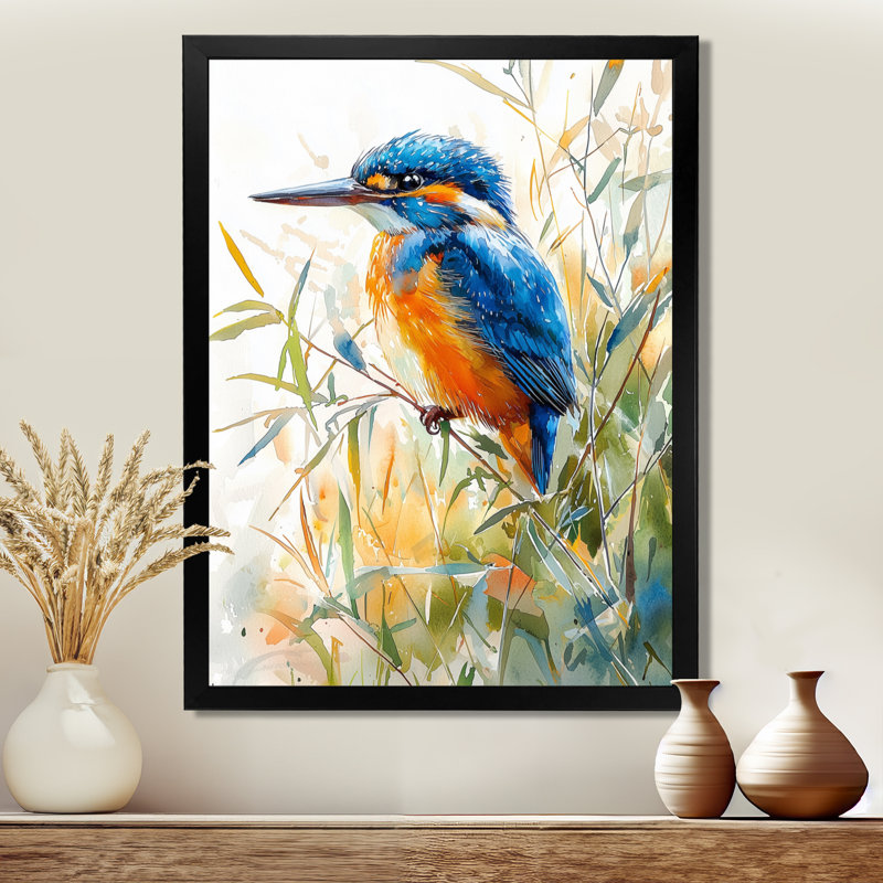 Clarke - Animals Wall Art, Black, 20" H x 12" W, Reproduction encadrée d'une seule photo