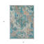 Tapis bleu sarcelle lavable intérieur / extérieur 3 pi x 5 pi bleu sarcelle