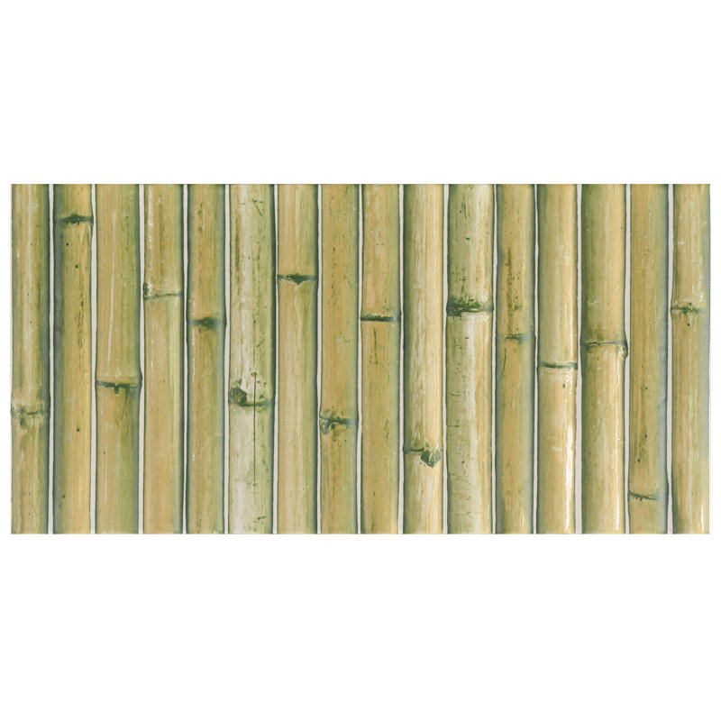 Bamboo 5.88'' W x 11.88'' L Tile, Matcha Green