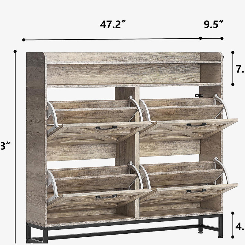 Armoire à chaussures grande capacité