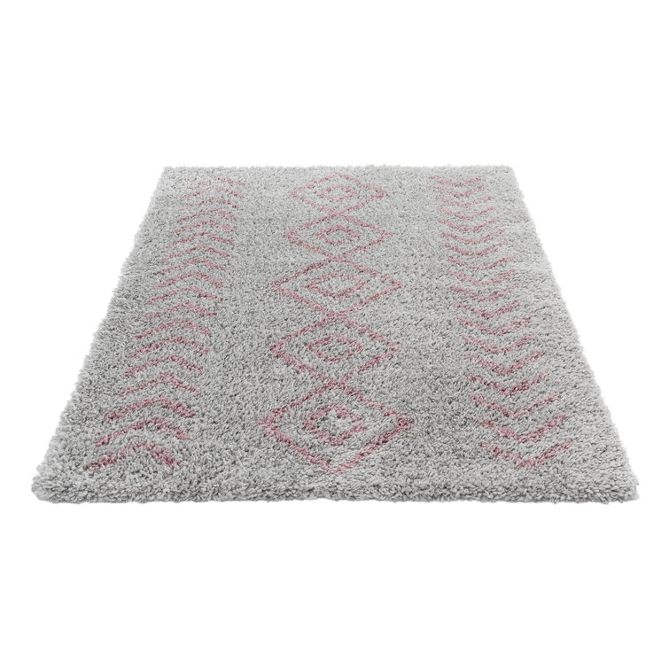 Geometric Shag Area Rug
