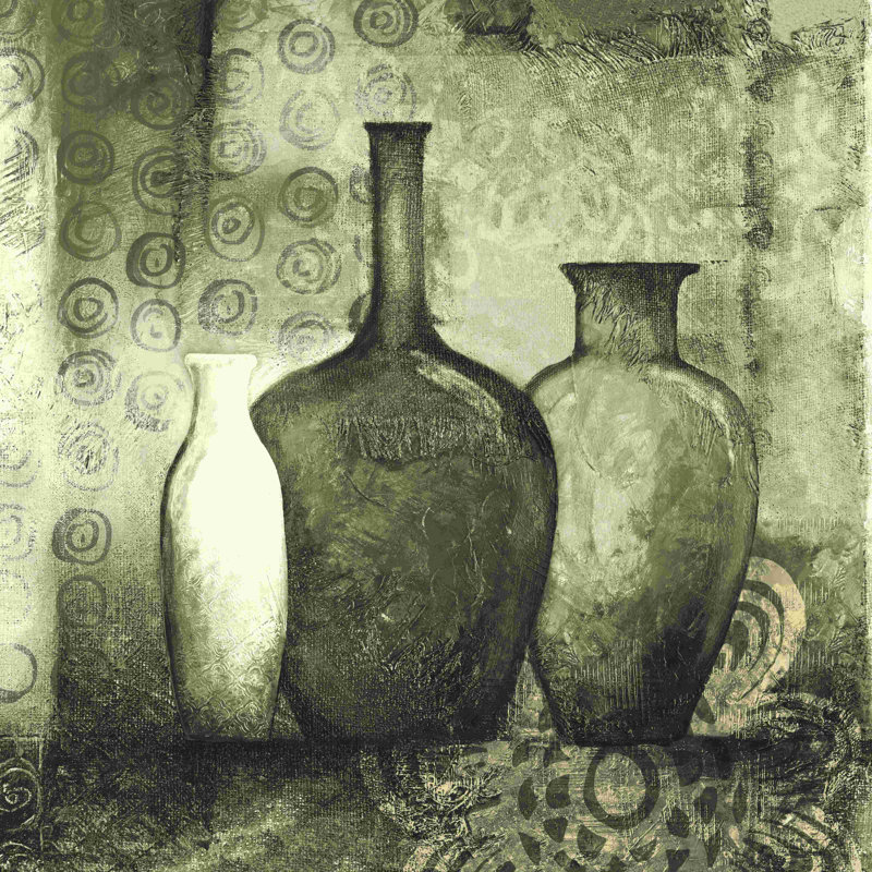 «Greige Pots», impression sur toile tendue, H 20 po x l 20 po