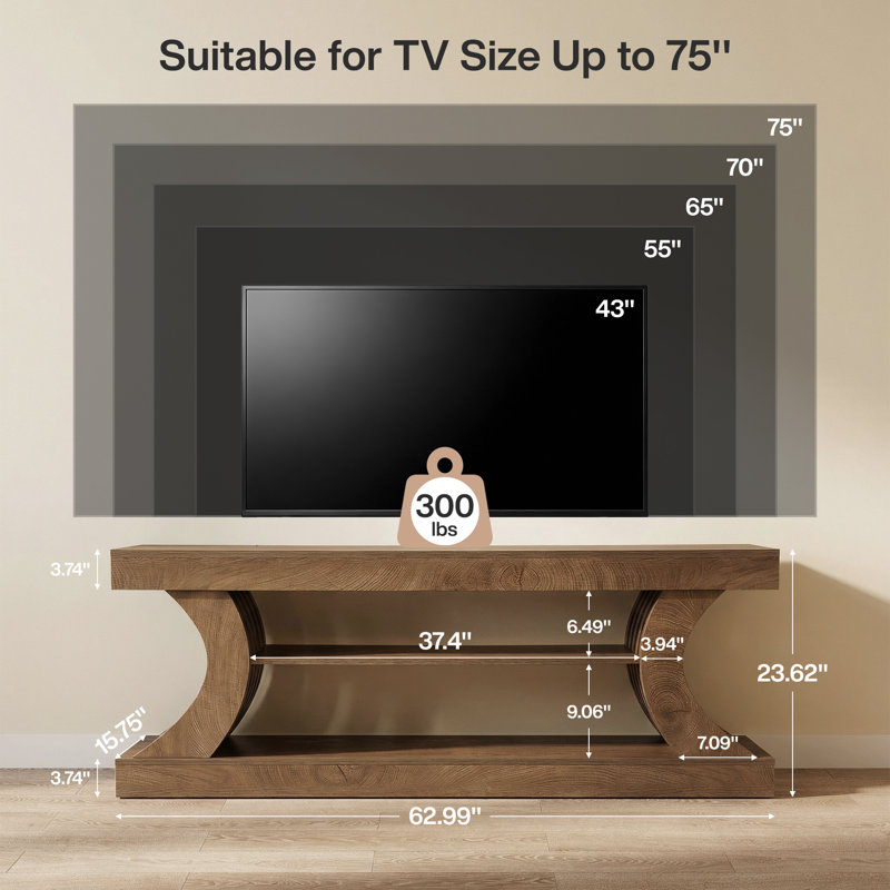 63” TV Stand for TVs up to 75-Inch
