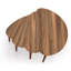 Ensemble de 4 tables gigognes Adelah Modern 100% panneau de fibres à densité moyenne avec pieds en bois | Conception élégante et peu encombrante pour les salons contemporains-2027948698