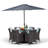 Karcher 6 Seater Dining Set with Cushions and Parasol