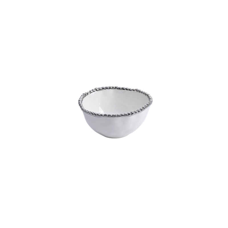 Petit buffet de condiment, Blanc/argenté