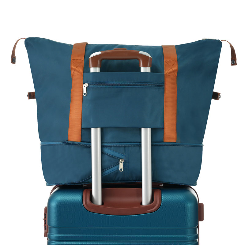 Ensembles de valises rigides avec sacs Valise légère à roulettes doubles avec verrou TSA