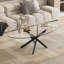 Table basse OVAL, table d'appoint en verre avec pieds 39,37 po, table à thé moderne pour le salon-84868321