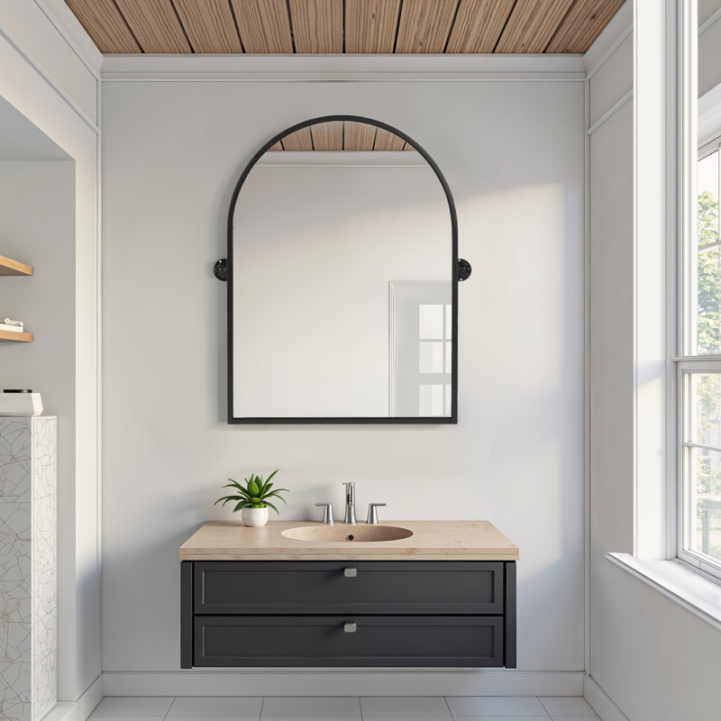 Miroir mural Avais, 31" x 24", Black