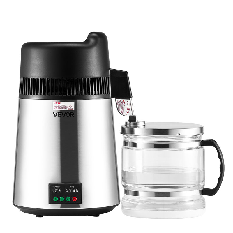 Verre en acier inoxydable 750L 4L, Argent argent, H 19,69 po x l 11,81 po x P 11,81 po