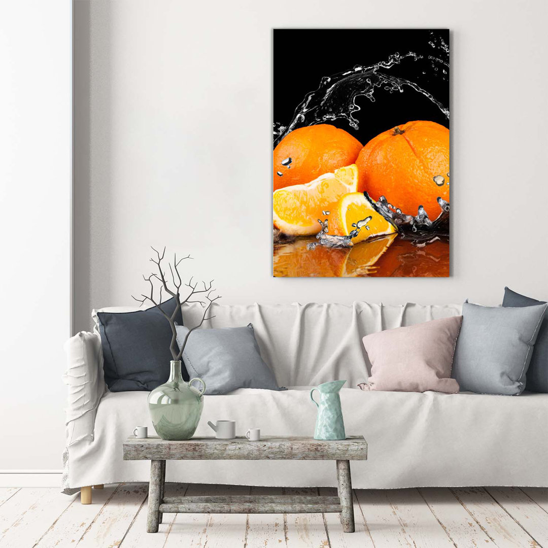 Orangen - Kunstdrucke auf Leinwand - Wrapped Canvas