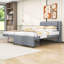 Lit plateforme double en bois avec lit gigogne-27836023