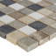 Marble Collection 1" x 1" Natural Stone Mosaic Accent Tile in Brenta Blend