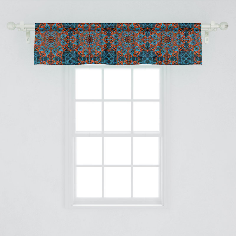 Ensemble de 2 cantonnières Ambesonne Mandala 51629, 54'' W x 12'' L