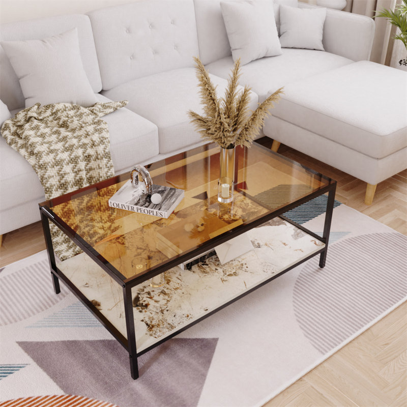 Garreth Four Leg Coffee Table with Storage