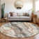Machine Washable Indoor/Outdoor Cinead ACN1709 Silver Rug