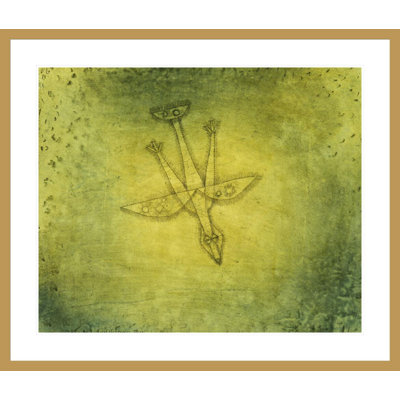 «Down the More Troubling Bird» par Paul Klee, impression giclée encadrée