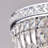 Moronta 4-Light 15-inch Chrome and Crystal Flushmount