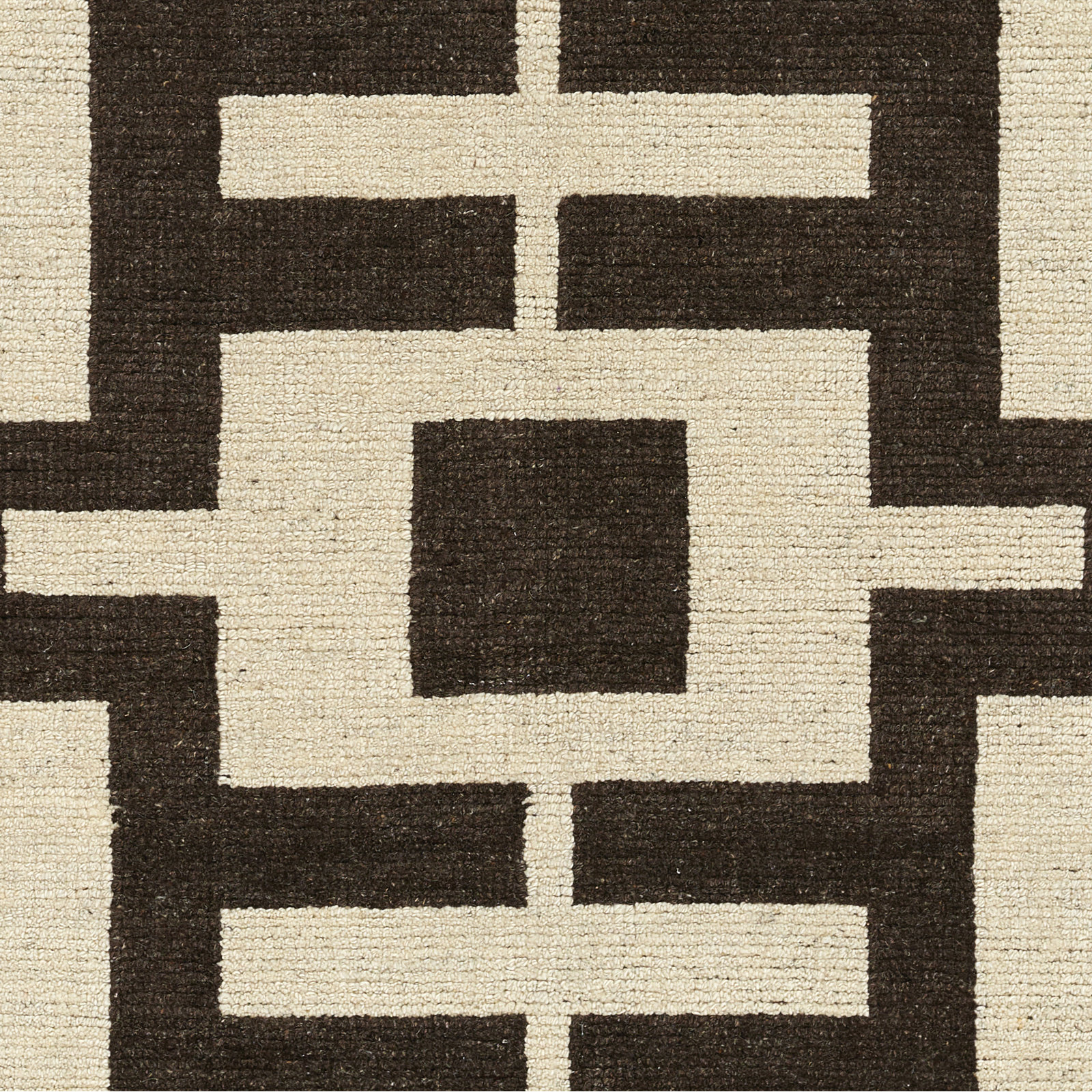 Theresa Brown Hand-Woven Geometric Wool Rug, 9' X 12'