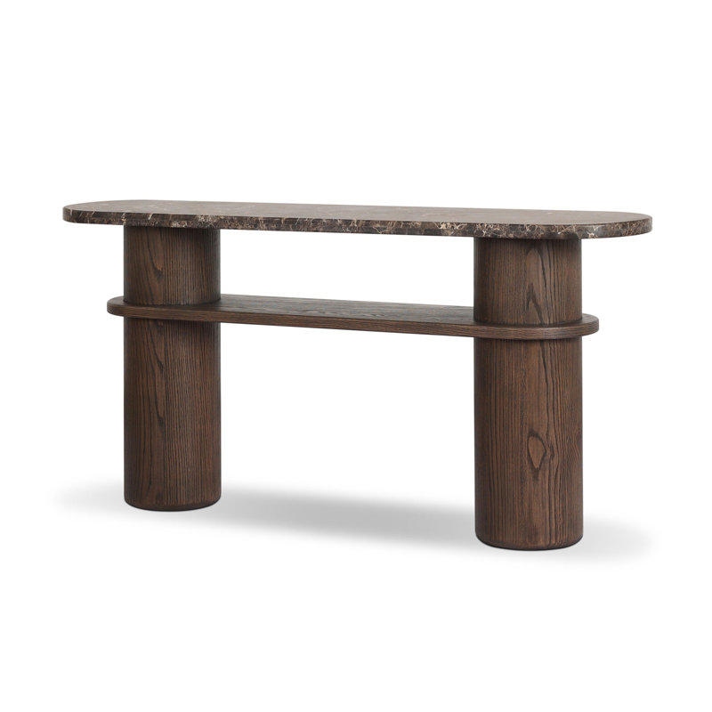 Serova 65'' W Marble Console Table
