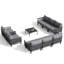 Ensemble de canapé modulaire d'extérieur pour 8 personnes 8 personnes-124914084