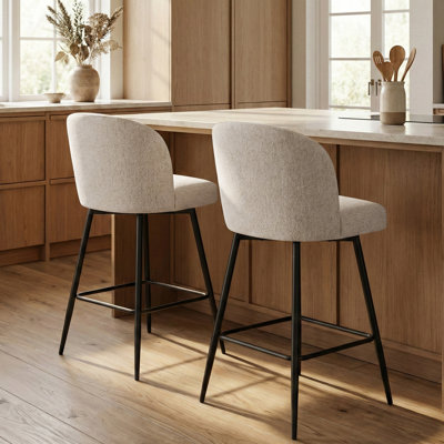 360°Swivel Barstool Counter Height Barstools with Back
