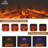 Kylah Recessed Electric Fireplace with Multicolor Flame,Remote Control & Sound of Crackling Fire-19678257