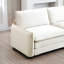 Velours côtelé rembourré - 4 places avec 2 repose-pieds, beige, tissu élégant de style repose-pieds moderne pour la maison, gris