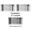 Miroir de salle de bain 72 po x 36 po rectangulaire sans cadre à DEL avec capteur tactile, antibuée et 3 options de couleur argent