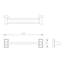 23.63'' Wood Wall Towel Bar