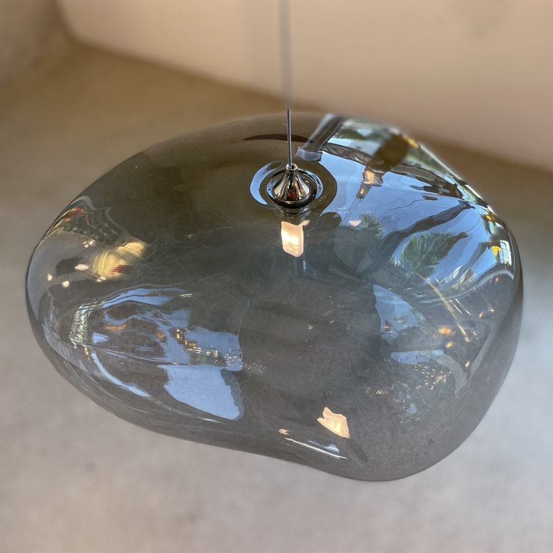 Kloud mix of 5 Pendant Lights, Brass, Clear, 80"
