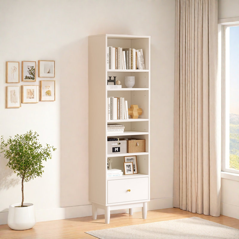 La bibliothèque d'un influenceur tendance, Blanc