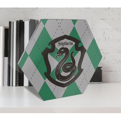 Harry Potter (Slytherin Plaid) Knexagon Wood Print