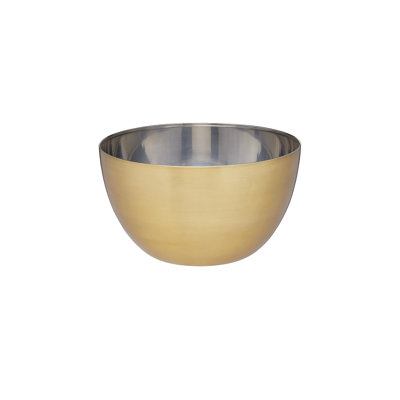 MasterClass Stainless Steel Brass Finish Mixing Bowl