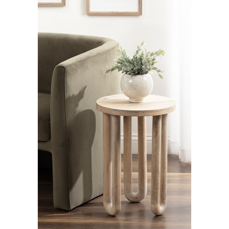 Table d'appoint ronde Modern Living, Brun