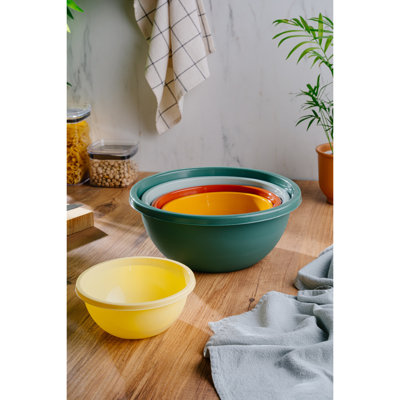 Oklo 5 Piece Plastic Mixing Bowl Set